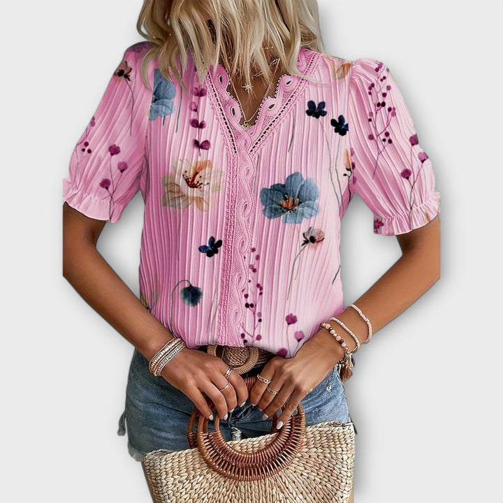 Emily - Blouse à col en V