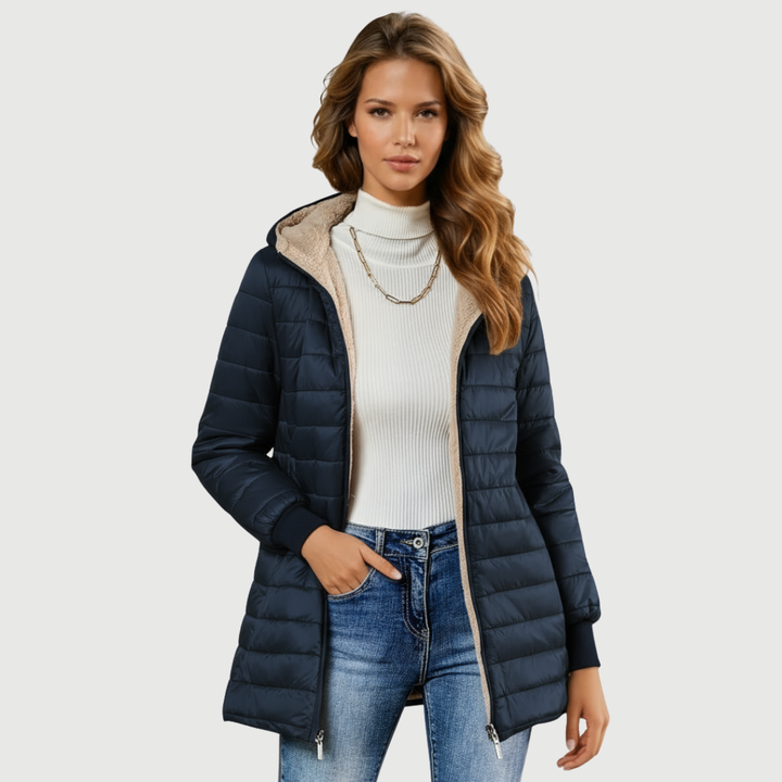 Mija – Long manteau élégant et imperméable
