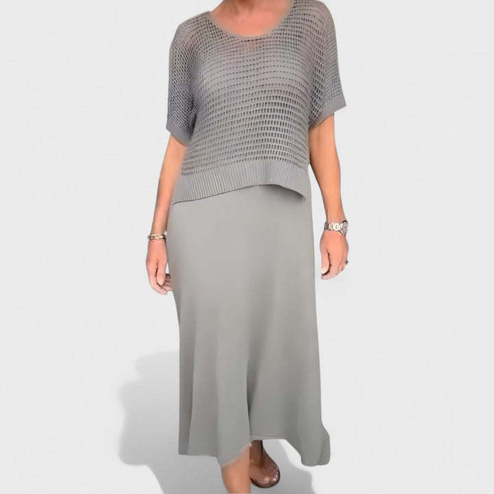 Claudia - Robe d'Été avec Haut en Tricot