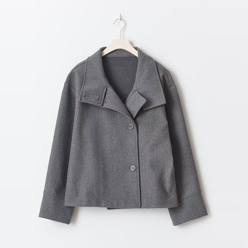 Lucie – Manteau court à double boutonnage