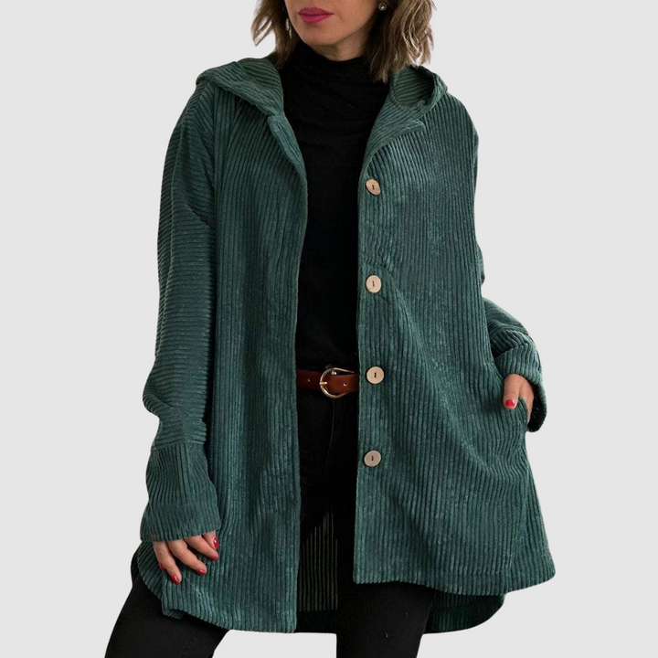 Stella - Veste en velours confortable avec capuche