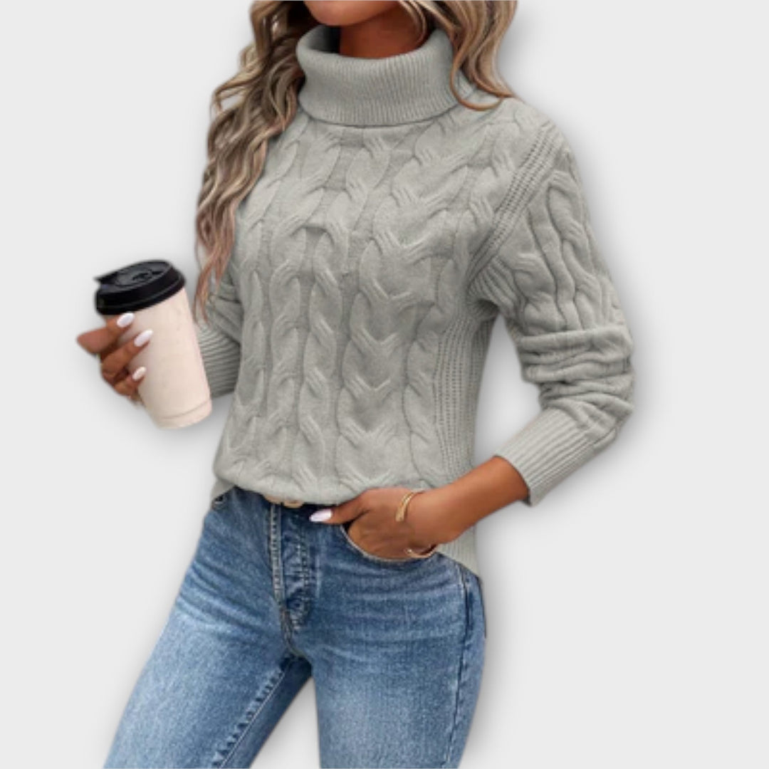 Amelia – Pull col roulé élégant