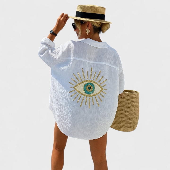Irena - Blouse décontractée au style Ibiza