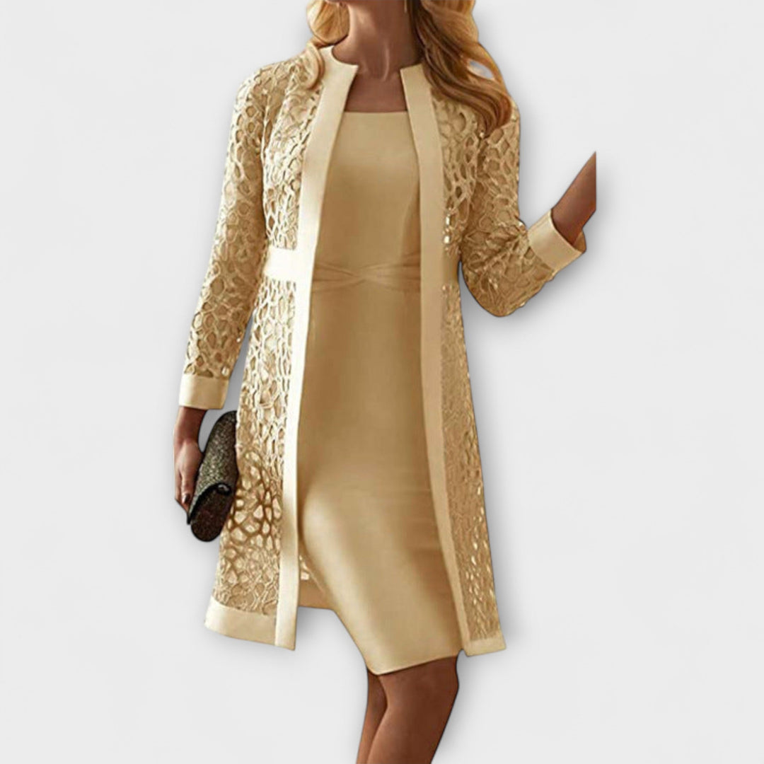 Runa - Robe en dentelle élégante en deux pièces