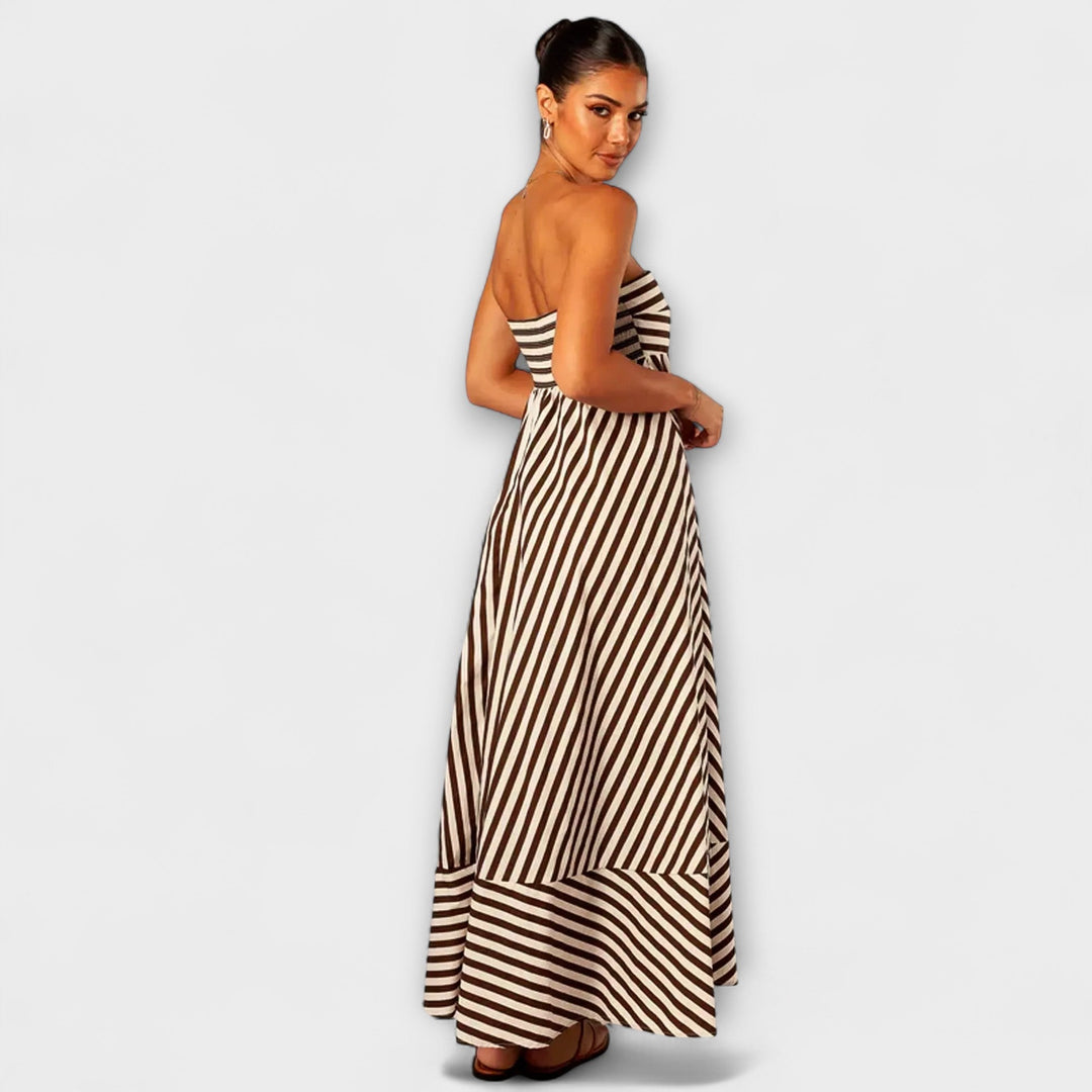 Maxi robe Nocturnal Charm avec volants
