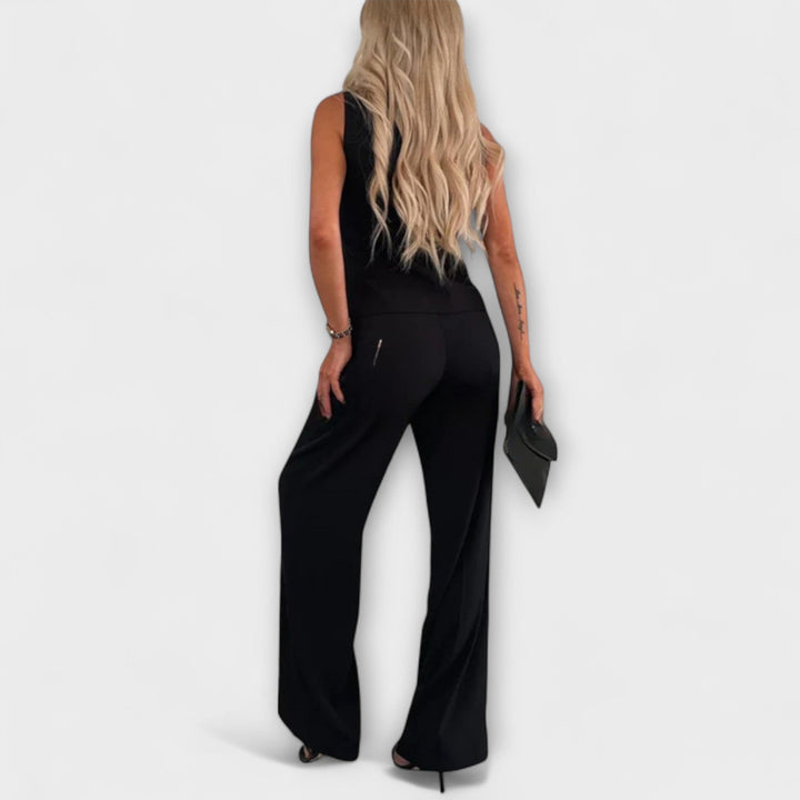 Wilhelmina - Top élégant sans manches et pantalon