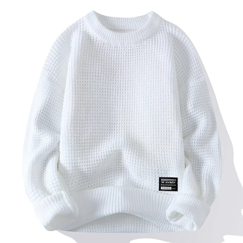 Eric – Pull pour homme premium Lyon avec texture miel pour élégance et confort