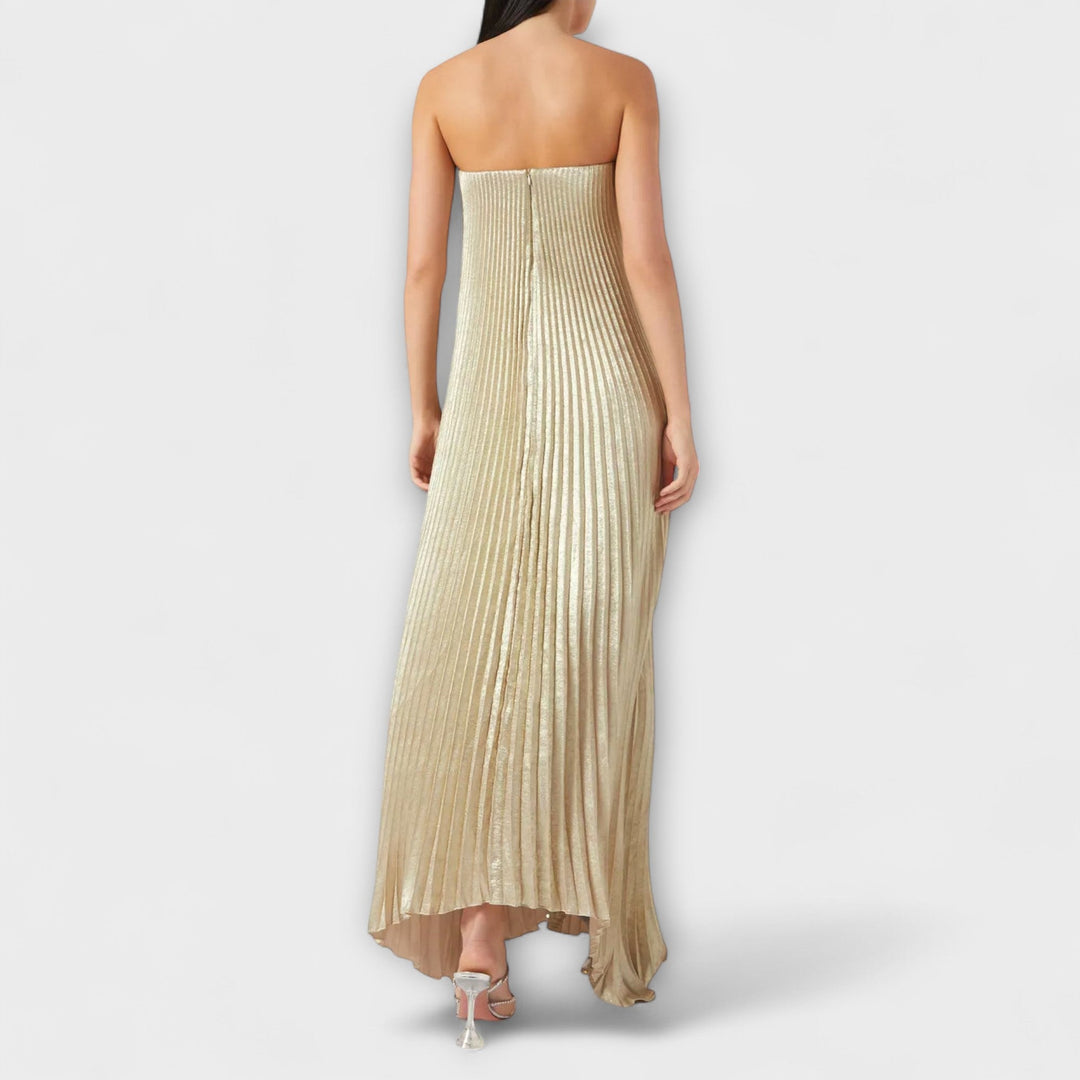 Michelle - Robe Maxi Sweetheart en fleur orange