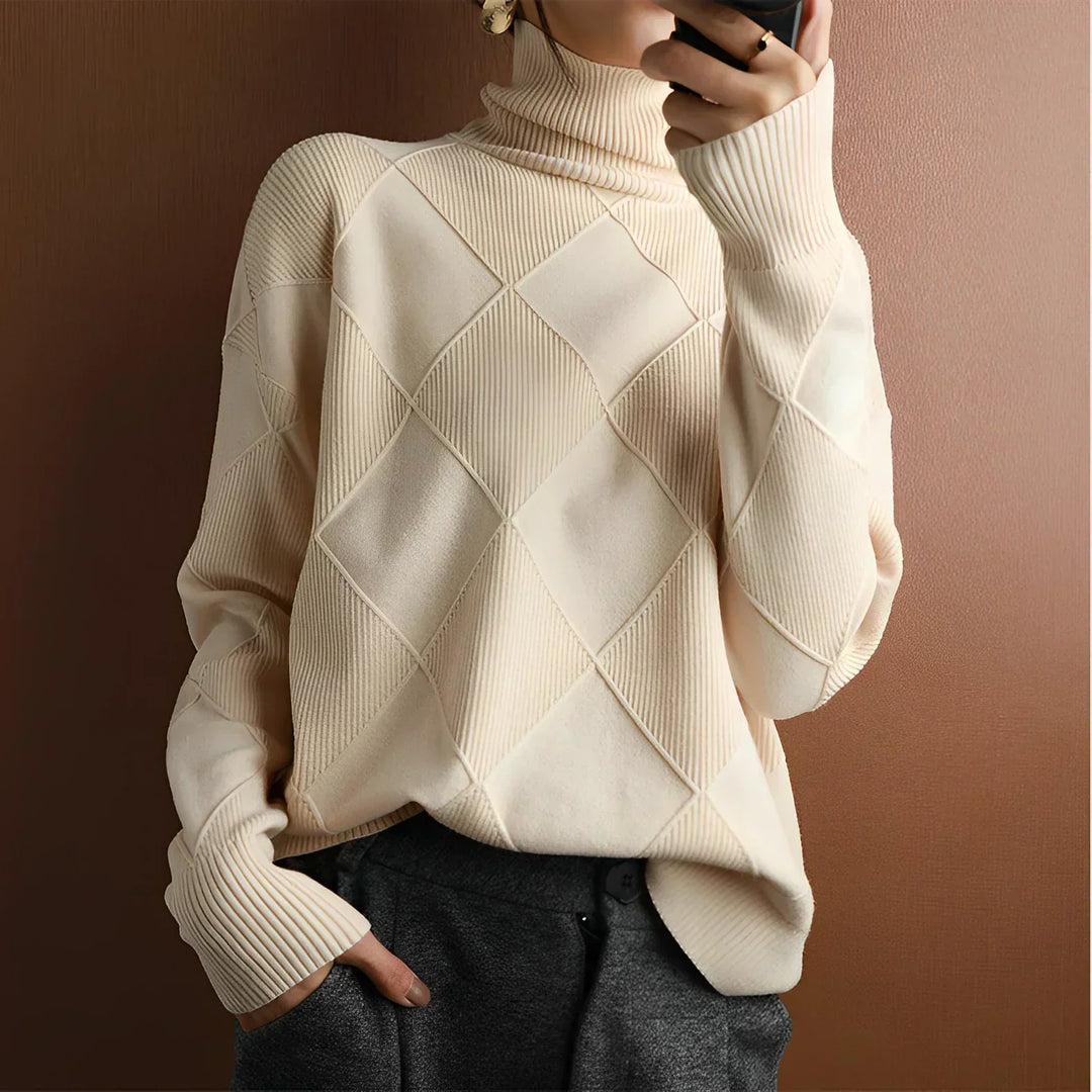 Marcelle | Pull col roulé épais