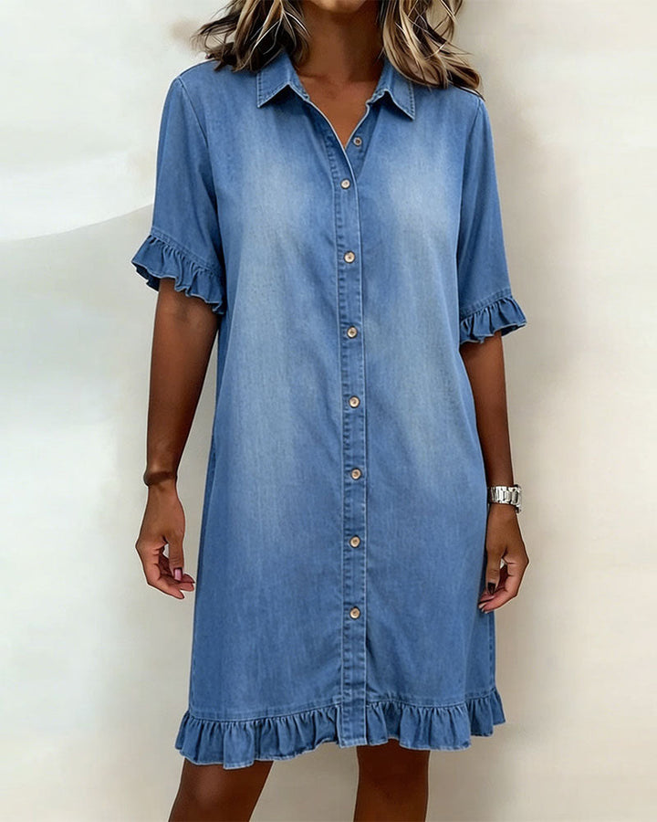 Élise - Robe Denim Chic