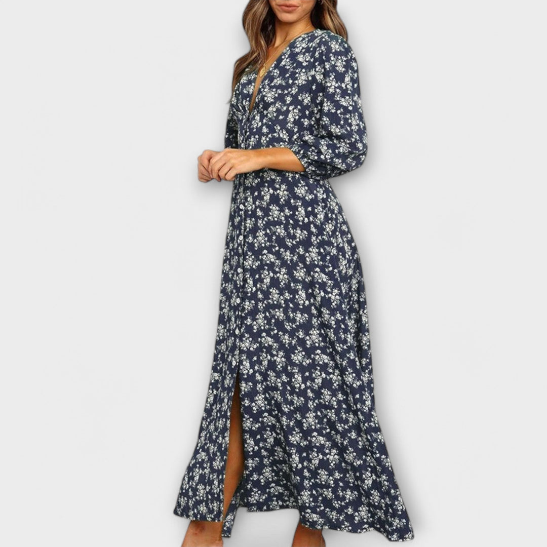 Robe maxi à fleurs pour femmes