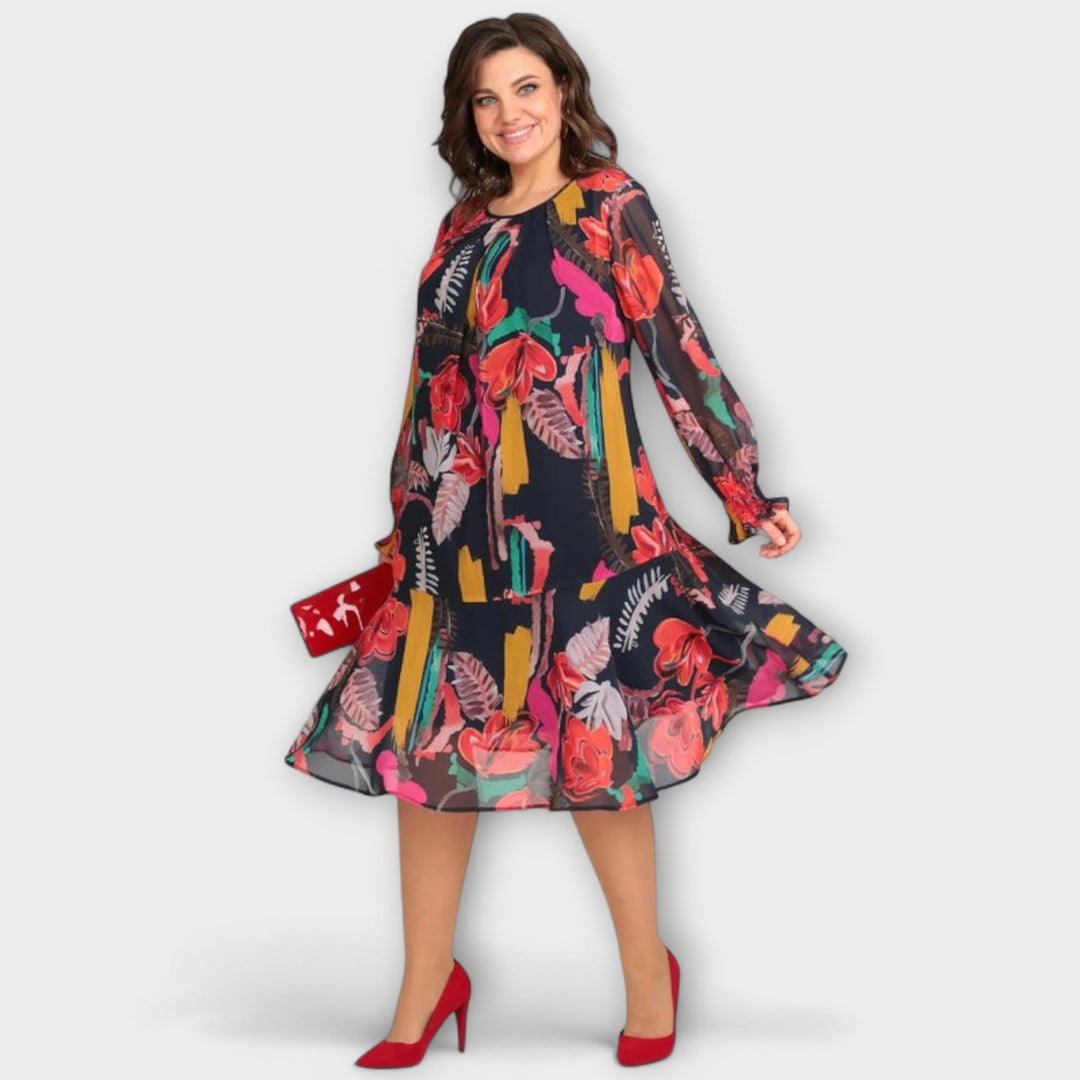Caroline - Robe élégante pour les rondes pour un maximum de confort