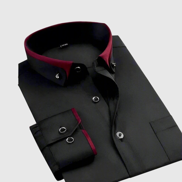 Jan – Chemise pour homme avec des détails contrastés élégants