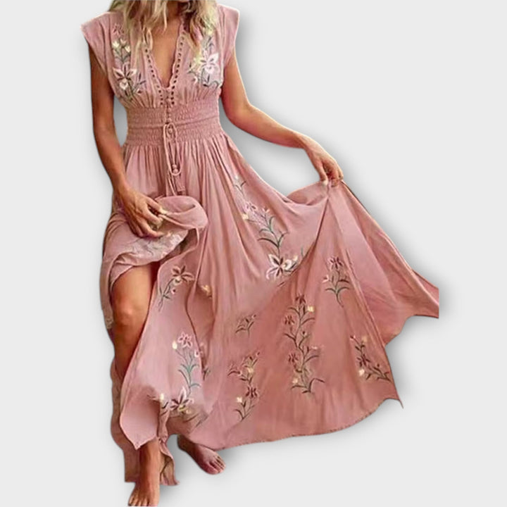 Felizia – Robe boho avec une broderie envoûtante