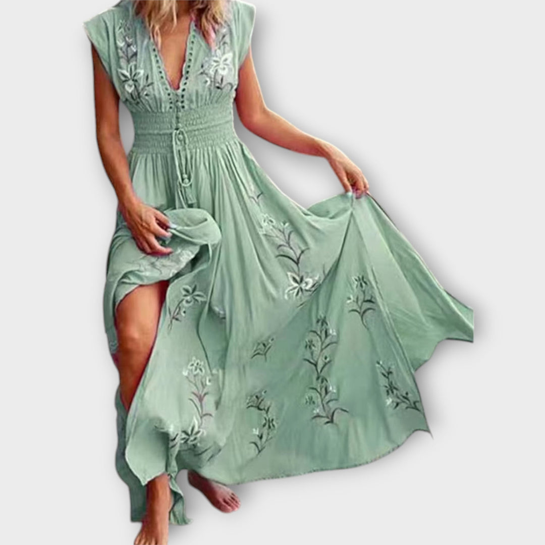 Felizia – Robe boho avec une broderie envoûtante
