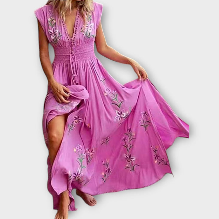 Felizia – Robe boho avec une broderie envoûtante