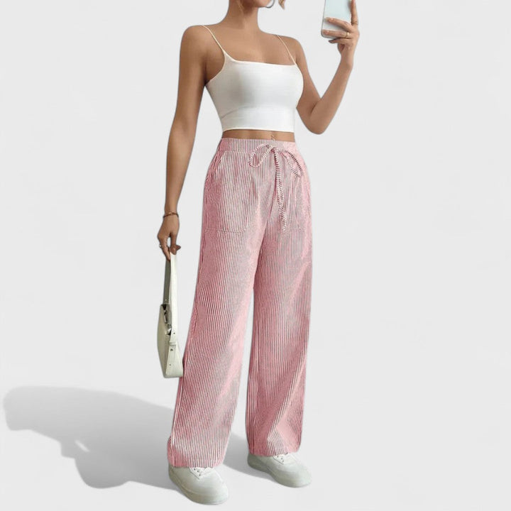 Dominique - Pantalon Large Confortable