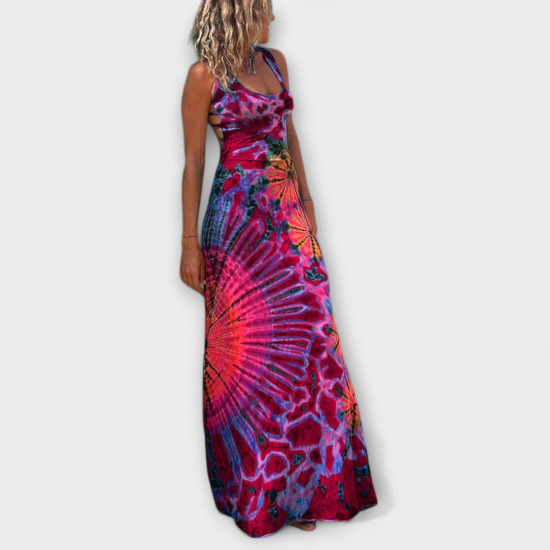 Ronja - La Bamba Imprimé Tie-Dye Maxi Robe