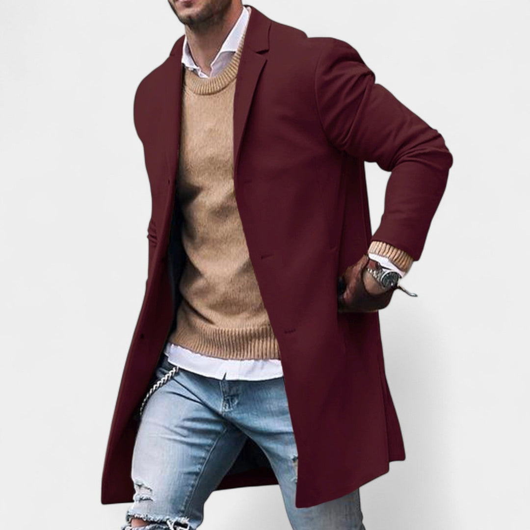 Daniel – Manteau élégant pour homme avec revers