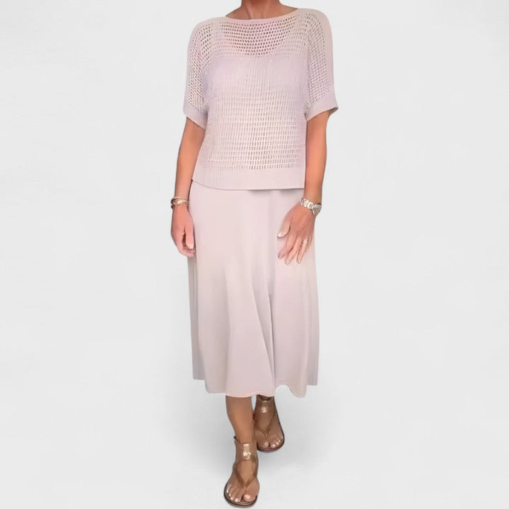 Claudia - Robe d'Été avec Haut en Tricot