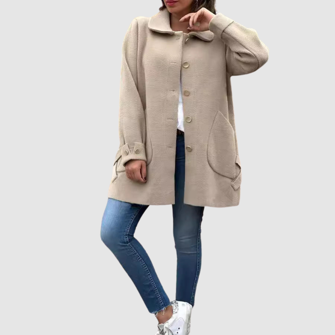 Martina - Manteau oversized classique avec boutons