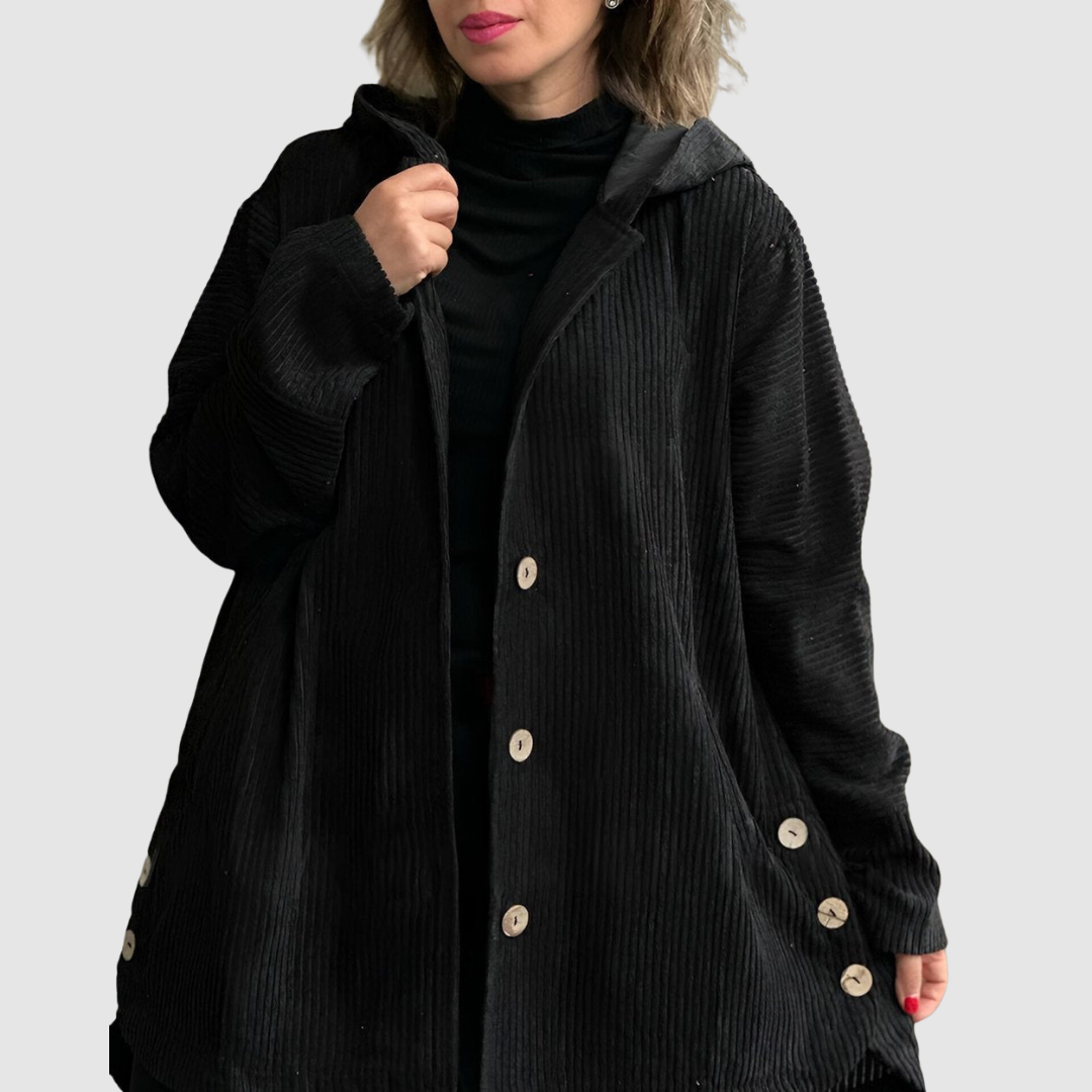 Stella - Veste en velours confortable avec capuche