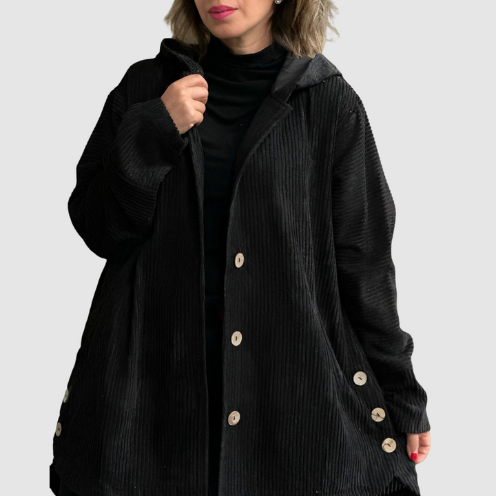 Stella - Veste en velours confortable avec capuche