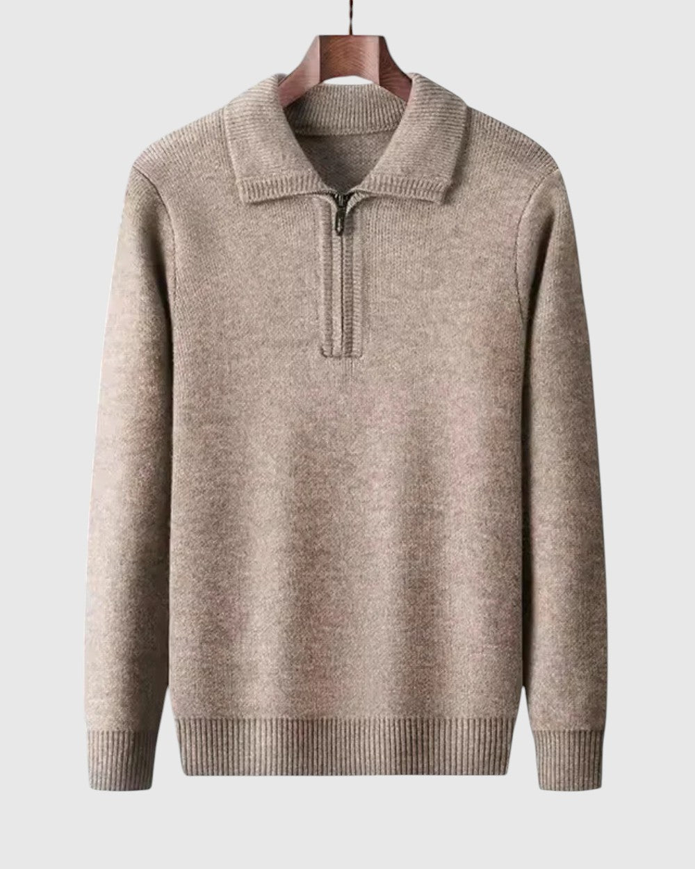 Libuše - Pull en cachemire avec zip quart Gstaad