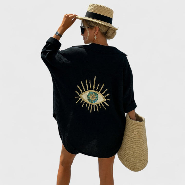 Irena - Blouse décontractée au style Ibiza