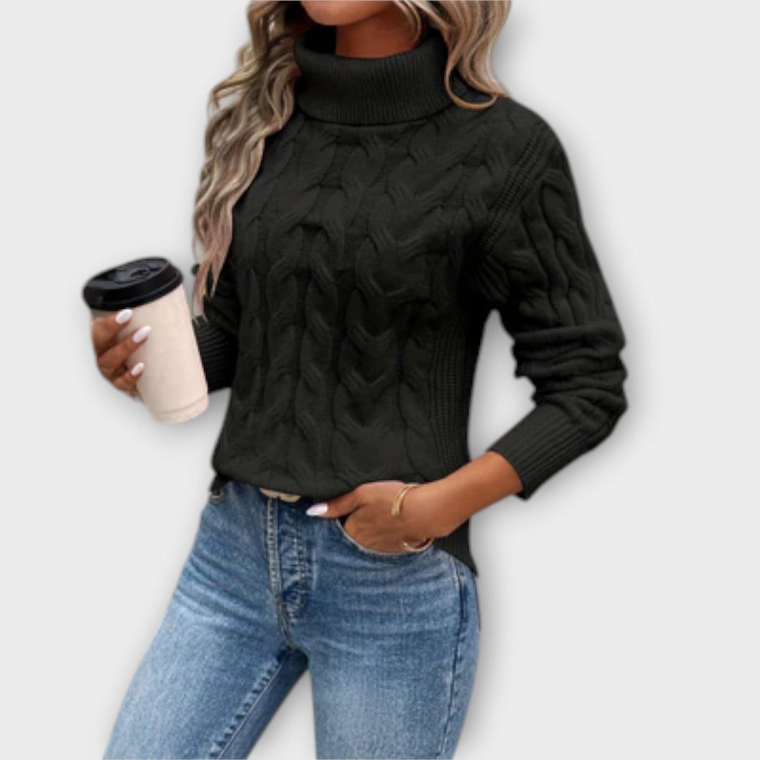 Amelia – Pull col roulé élégant