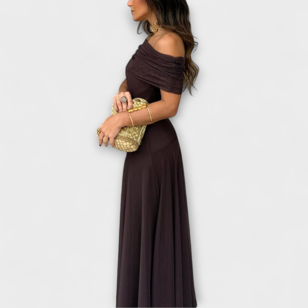 Louka - Robe maxi Toledo à une épaule