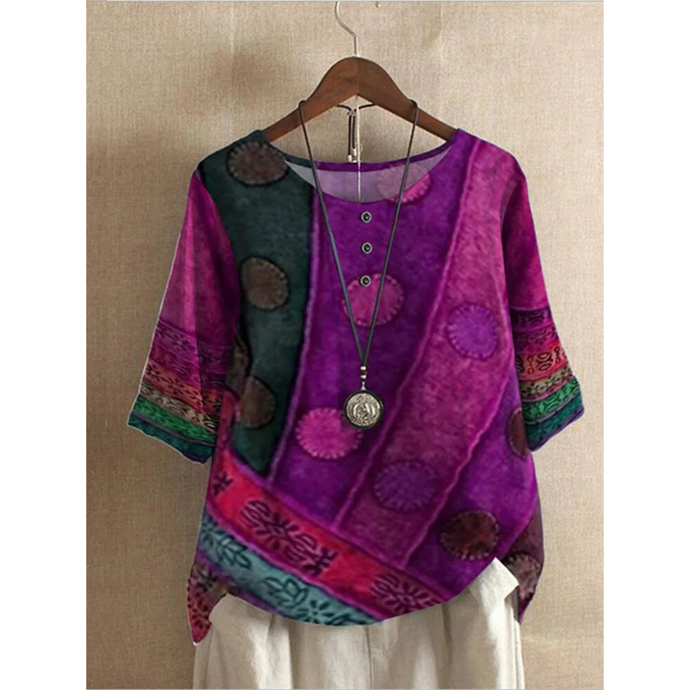 Valerie - Haut boho coloré