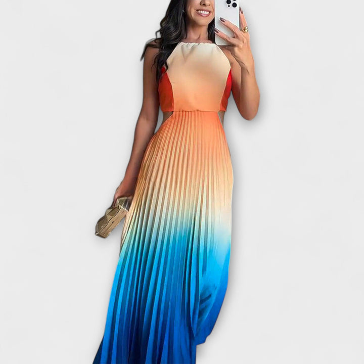 Haven - Robe Maxi Sans Manches Stylée avec Tie-Dye