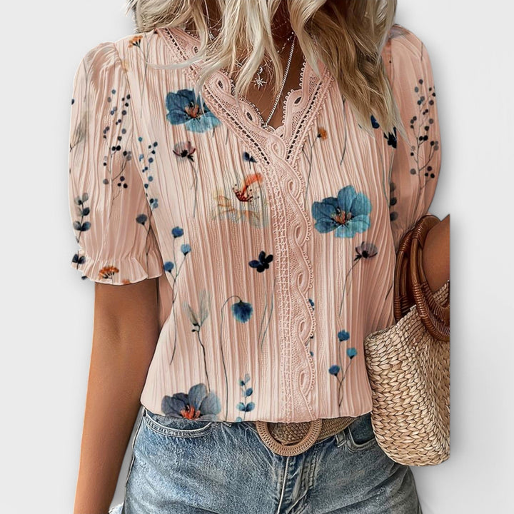 Emily - Blouse à col en V