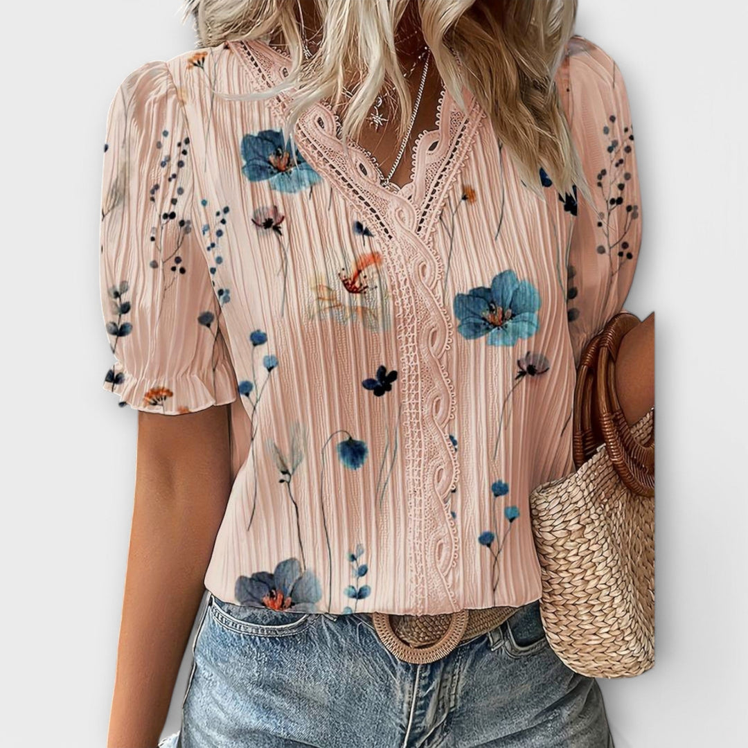 Emily - Blouse à décolleté en V