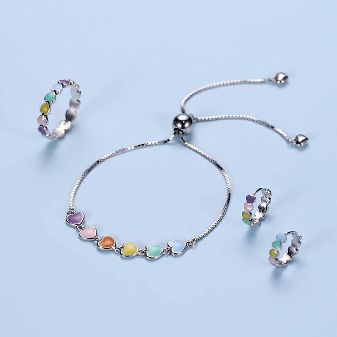 Bracelet avec empreinte de patte en argent – Taille ajustable