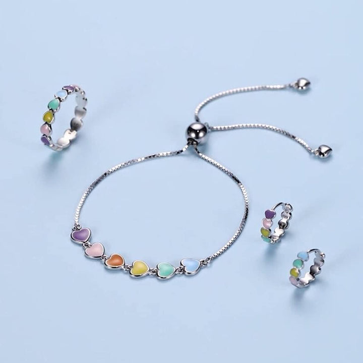 Bracelet avec empreinte de patte en argent – Taille ajustable