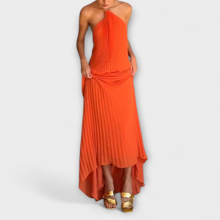 Poppy - Robe stylée avec décolleté plissé
