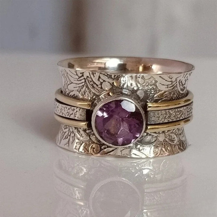 Bague de méditation en cristal bohémien