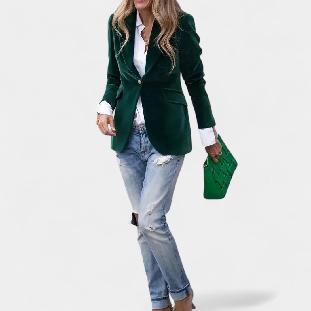 Andrea – Veste en velours