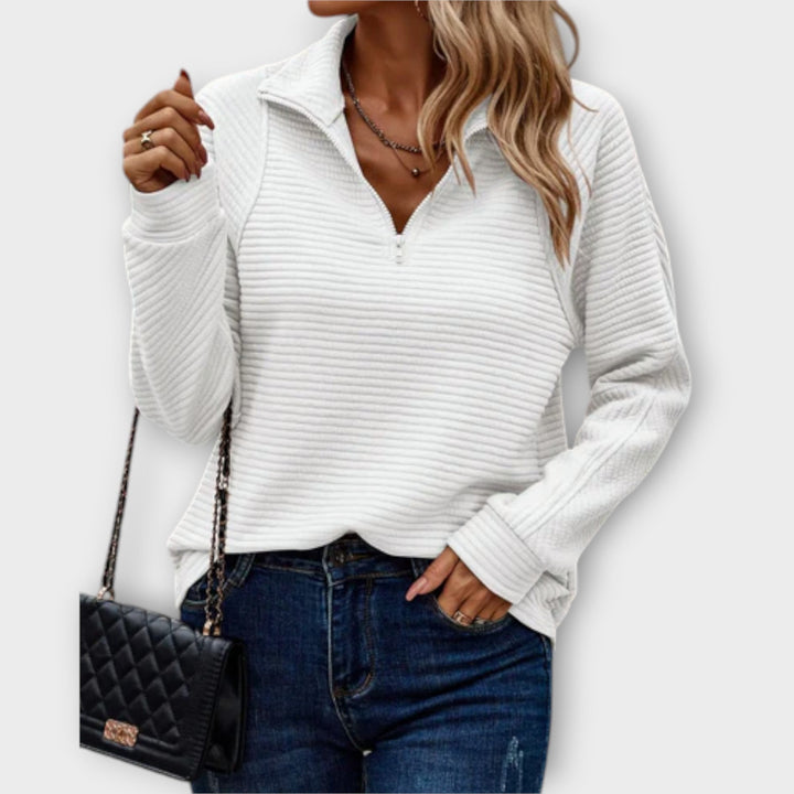 Vilja - Pull avec zip polo