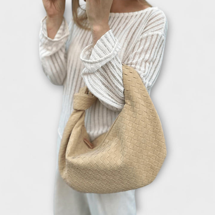 Cécile. - Grand sac à main en tricot pour femmes