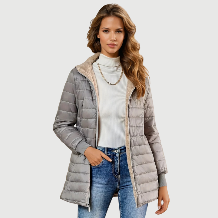 Mija – Long manteau élégant et imperméable
