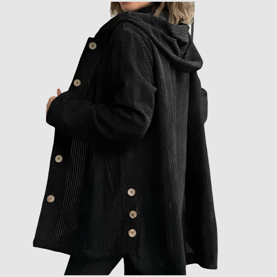 Stella - Veste en velours confortable avec capuche