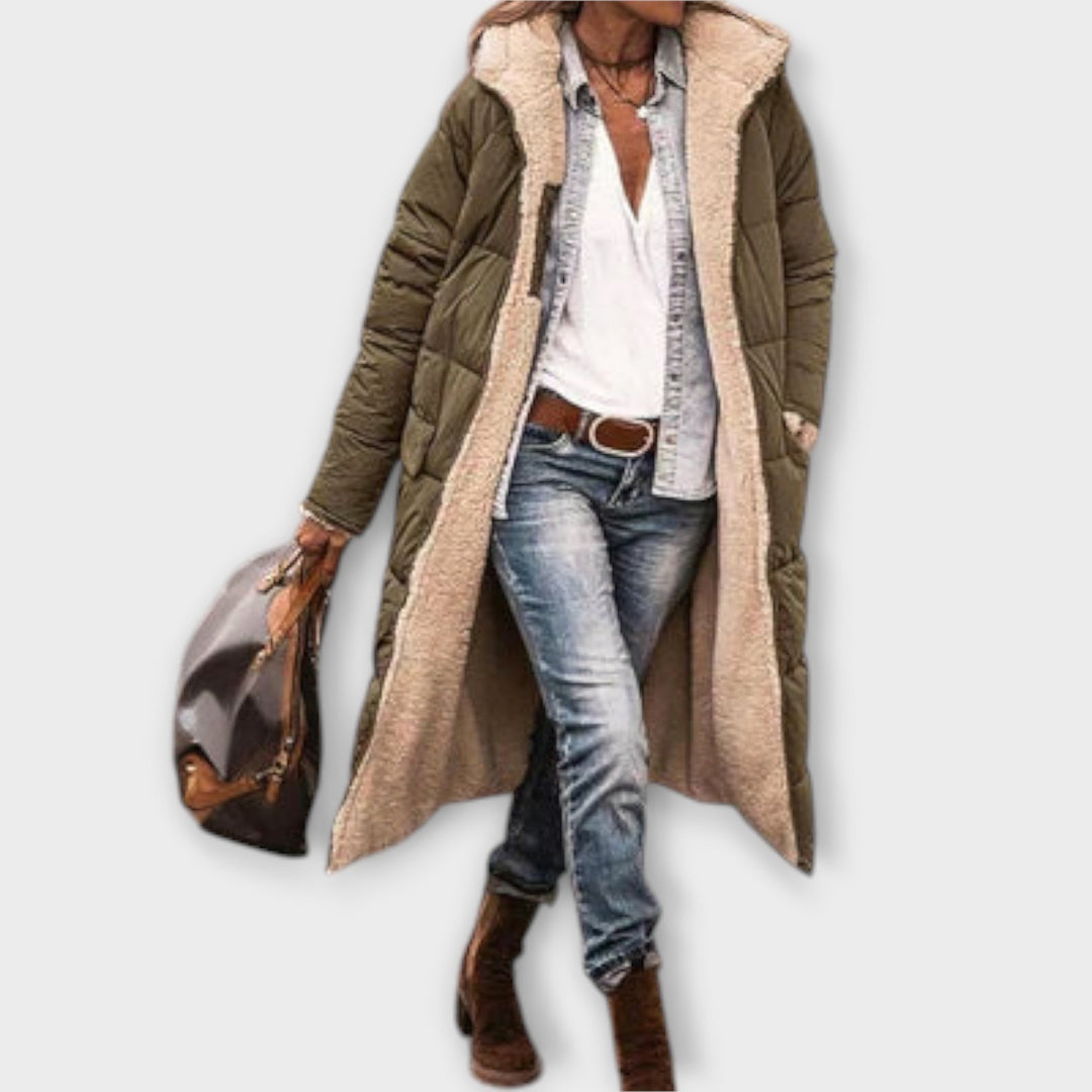 Kora - Manteau chaud avec doublure en fourrure