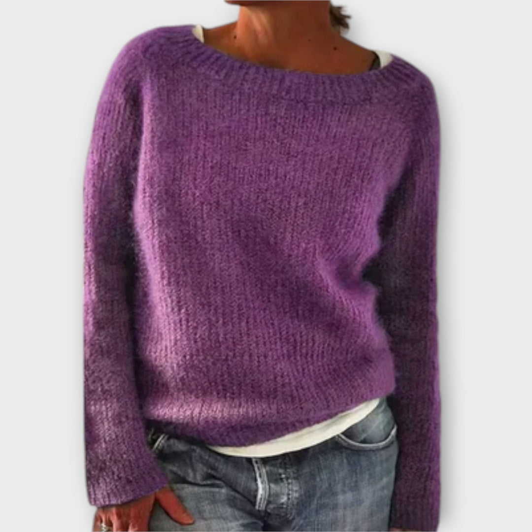 Regine – pull en maille uni
