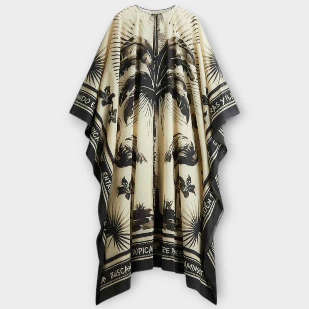 Melissa - Kaftan extra large avec imprimé flamant rose
