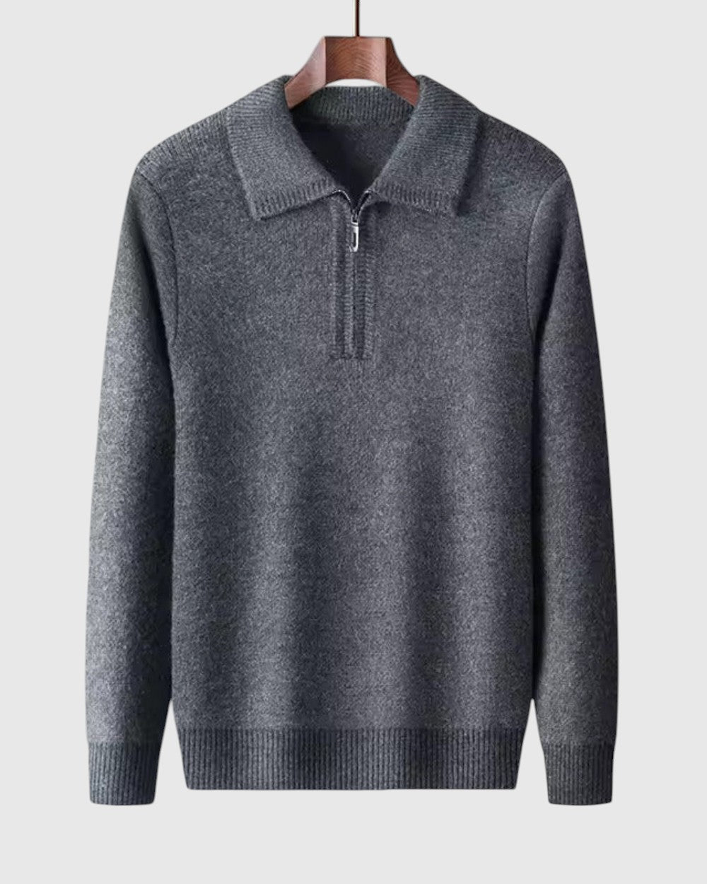 Libuše - Pull en cachemire avec zip quart Gstaad