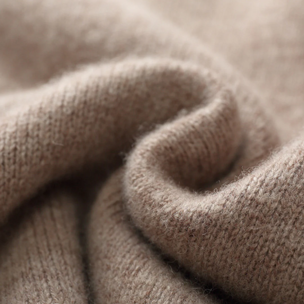 Libuše - Pull zippé Taranto en laine mérinos