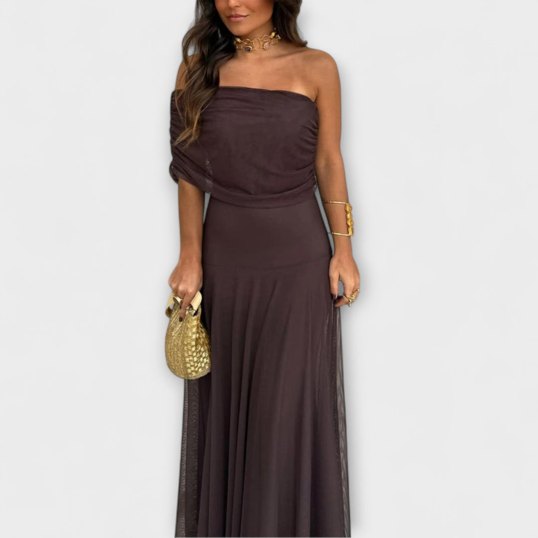 Louka - Robe maxi Toledo à une épaule